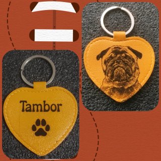 Llavero de cuero personalizado