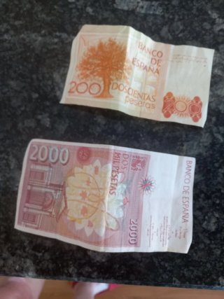 2 Billetes 1000 Pesetas España 1992
