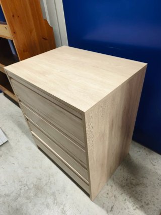Cajonera de madera color beige/marrón