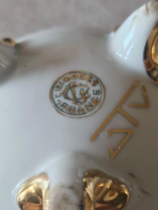 Lote 4 piezas porcelana Limoges antiguas