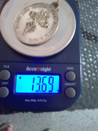 Medalla de plata antigua