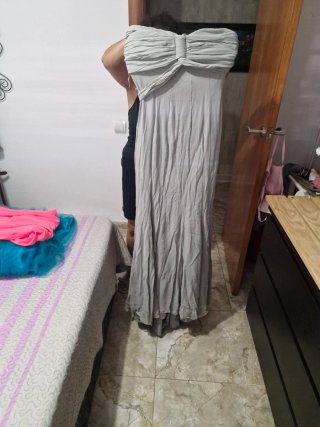Vestido de ceremonia gris