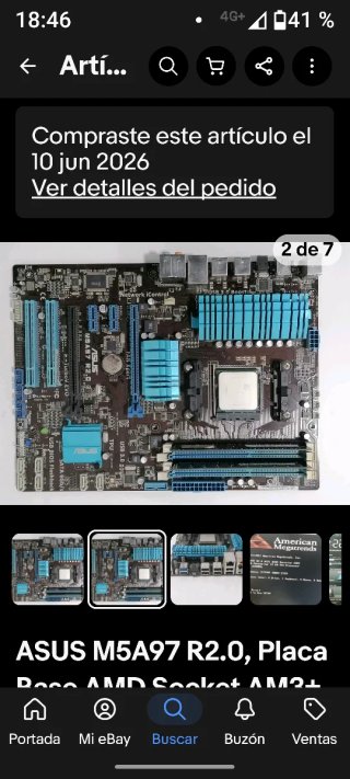 COMBO PLACA BASE+CPU+RAM.