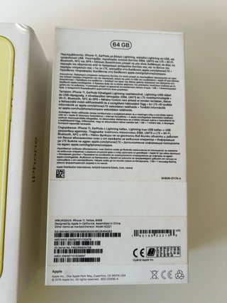 iPhone 11 Amarillo 64GB + Caja Original