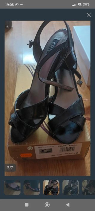 Sandalias Negras Talla 40