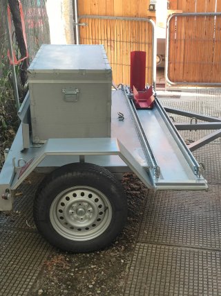 Carro portamotos transversal