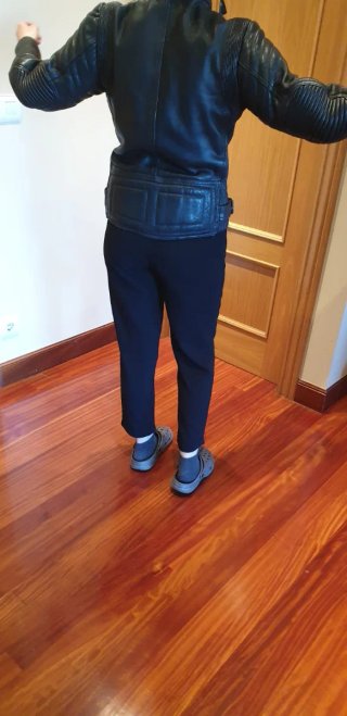 Chaqueta de cuero moto mujer vintage