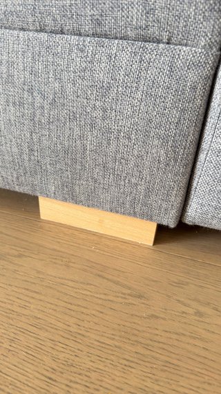 Sofá gris de tela Ikea