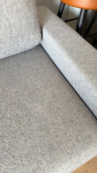 Sofá gris de tela Ikea