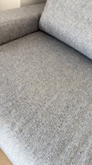 Sofá gris de tela Ikea