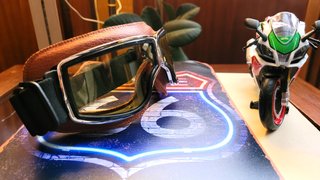 Vintage Style Biker Goggles Old School