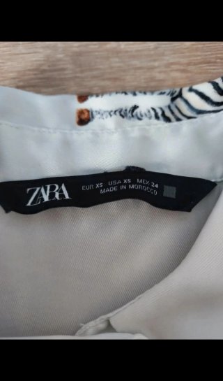Camisa Zara Estampado Cebra