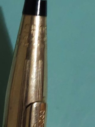 Bolígrafo Cross V20:14 Oro Laminado