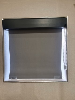 Estor opaco gris para baño/cocina