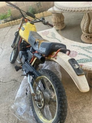 Puch Conor Moped naranja y Amarilla
