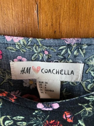 Vestito H&M nero fiori mini