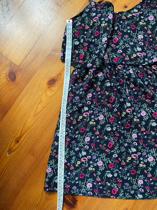 Vestito H&M nero fiori mini