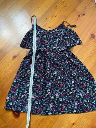 Vestito H&M nero fiori mini