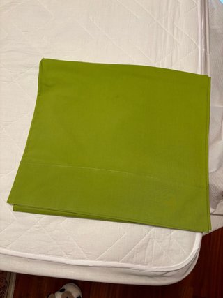 Funda almohada verde manzana 145x45