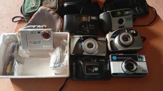 Todas colección de distintas cámaras de fotos