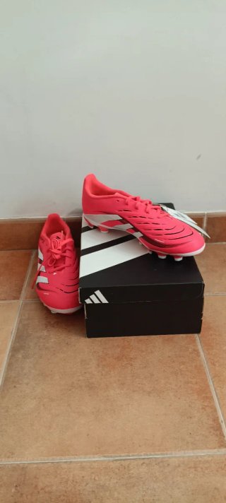 Zapatillas Adidas Predator Fútbol Césped Rojo