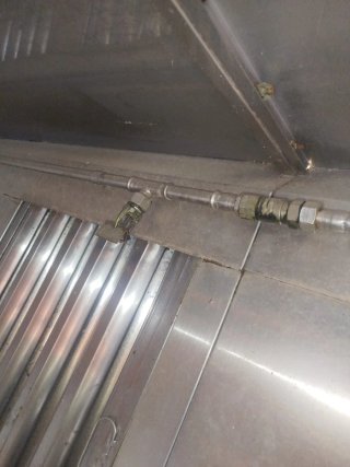 Campana extractora con aspersores 270 CM SIN MOTOR
