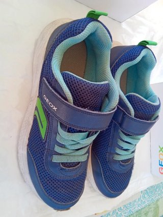 Scarpe bambino Geox blu/verde taglia 38