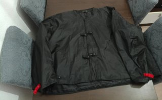 Chaqueta de moto negra