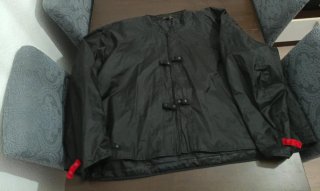 Chaqueta de moto negra