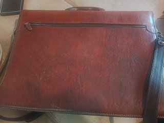 Borsa 24 ore Gianni Conti pelle marrone