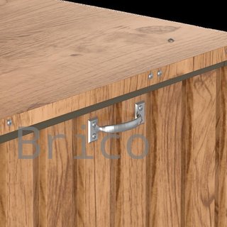 Baúl Arcón Metálico 770 L Imitación Madera - 73x173x72 cm - Duramax