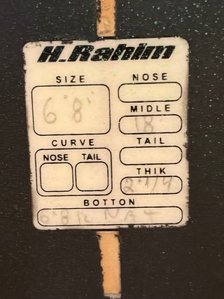 Tabla de surf H Rahim 6'8