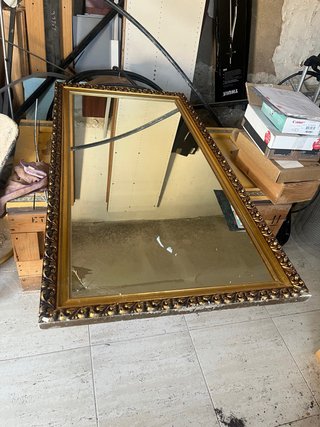 Espejo grande madera dorado