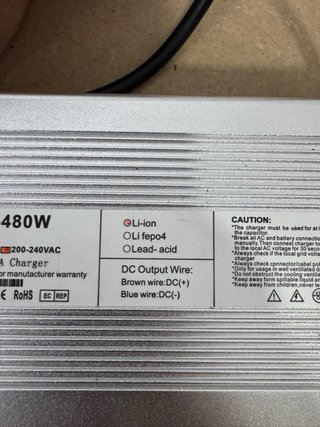 Cargador inteligente de litio 480 W
