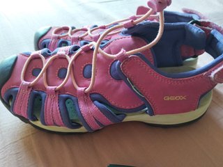 Sandalias Geox Niña Talla 34 Rosa y Morado