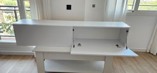Mesa elevable y mueble TV