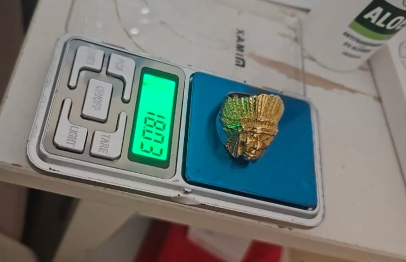 Anillo Oro 18k Diseño Indio