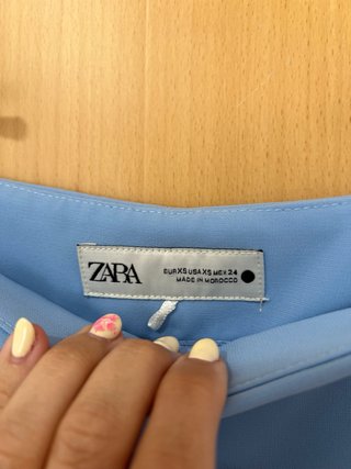Shorts traje Zara azul
