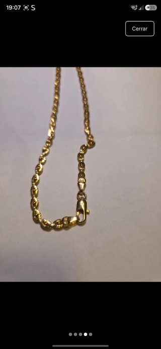 Cadena chapada en oro 18k