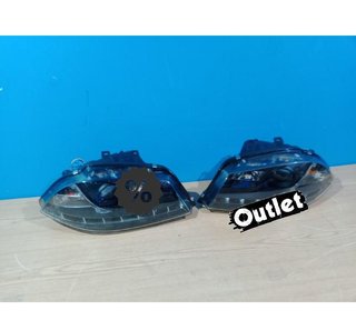 BY FAROS PARA SEAT IBIZA CORDOBA 6L 02-08 DRL NEGROS H1 H1 R