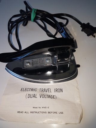 Plancha de viaje eléctrica dual voltage