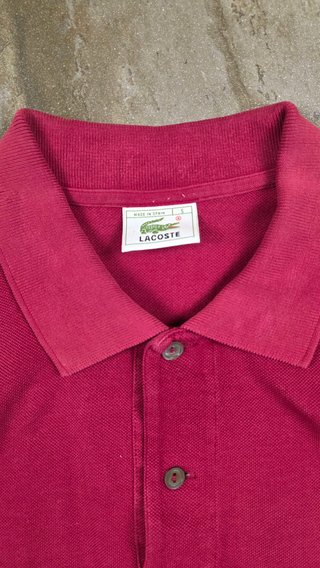 Polo Lacoste Rojo Clasico – Talla L