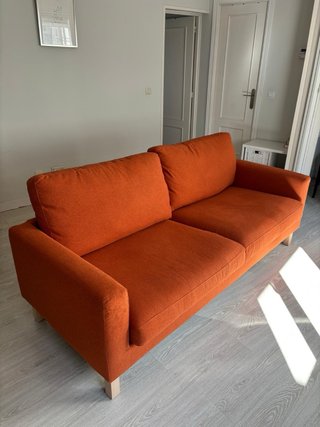 Sofá IKEA SALTSJÖBADEN 3 plazas naranja/teja