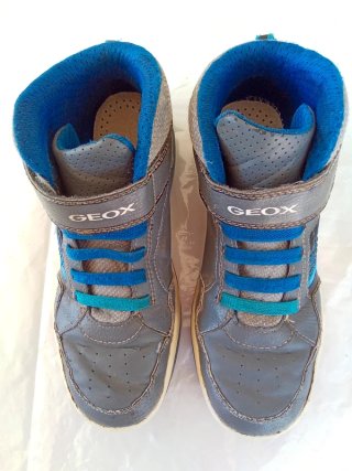 Scarpe Geox Bambino Blu/Grigie Tg 37