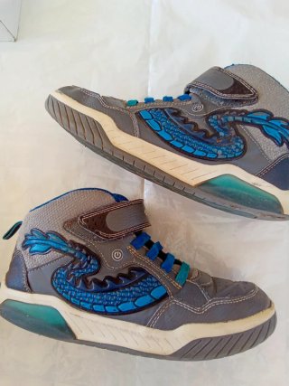 Scarpe Geox Bambino Blu/Grigie Tg 37