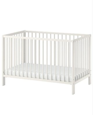 Cuna Ikea + colchón + 2 sabanas + 2 nórdicos