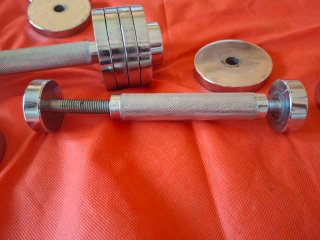 Par Mancuernas Ajustables Acero Inoxidable
