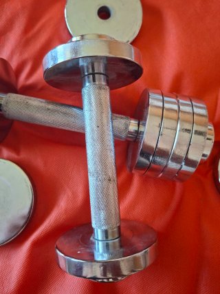 Par Mancuernas Ajustables Acero Inoxidable