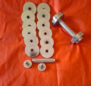 Par Mancuernas Ajustables Acero Inoxidable