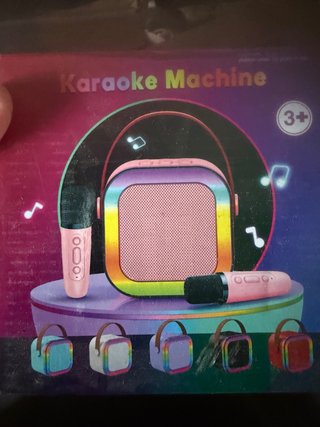 Máquina Karaoke Infantil Rosa con Micrófono
